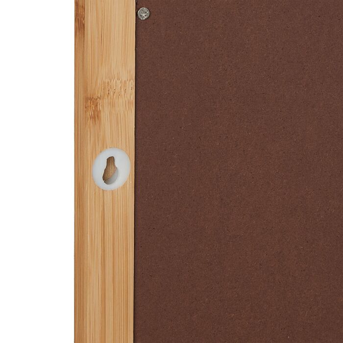 Дзеркало для стіни Relaxdays з бамбуковою полицею