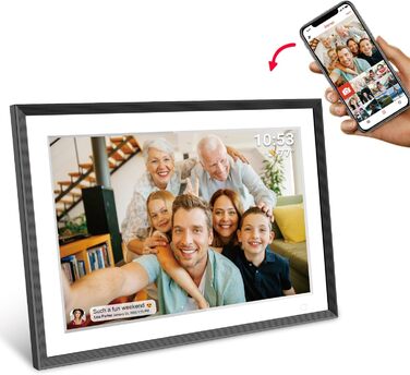 Цифровий фоторамка Cytem 10.1 дюйма | Wi-Fi, FrameO, 32GB, сенсор руху, автоповорот, IPS 16:10, сенсорний екран, чорно-білий