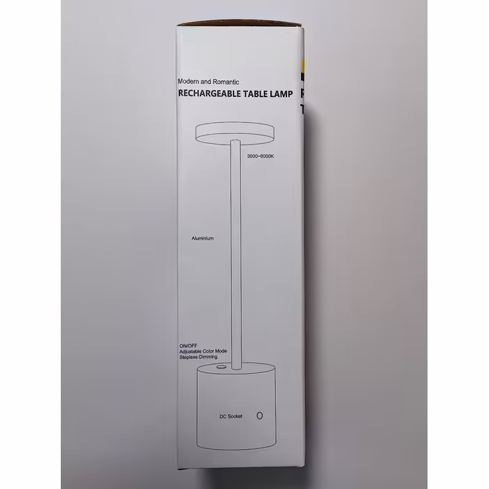 Бездротова LED настільна лампа Hapfish 5000mAh, акумуляторна, димована, 3 режими світла, USB зарядка, для вулиці, нічного столика, письмового столу, балкона, коричнева