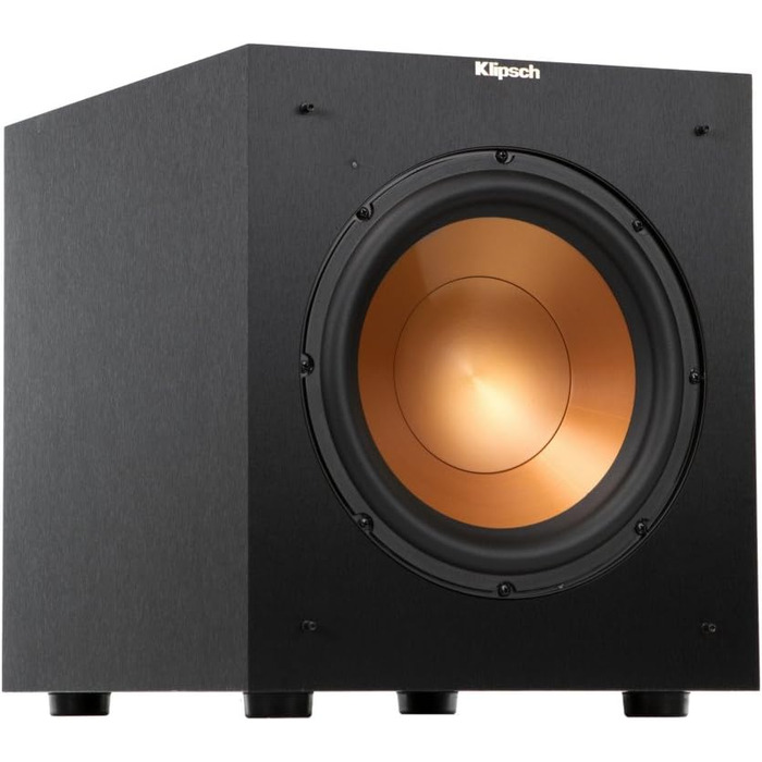 Сабвуфер Klipsch R-112SW, 118 дБ, чорний (R-10 SW, одинарний)