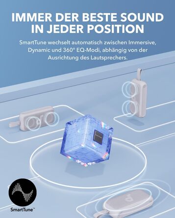 Soundcore Motion 300: Bluetooth-динамік з BassUp, SmartTune, 30W, 13 годин, IPX7, для саду, кемпінгу та піших прогулянок (блакитний)