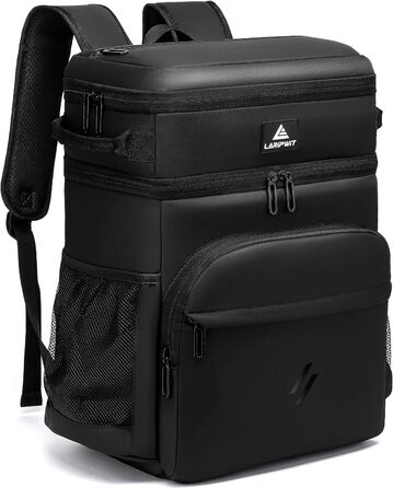 Рюкзак-холодильник Laripwit 54 літри: ізольований, тактичний, для пікніків, подорожей, кемпінгу, пляжу (33л) - чорний