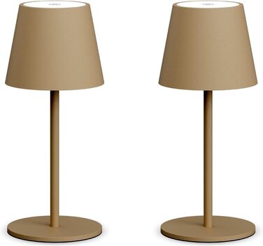 LED настільна лампа Lundwa на акумуляторі 26 см, 5000 мАг, 3W, 3000K, IP54, для кемпінгу, ресторану, спальні, бару (1 шт.)