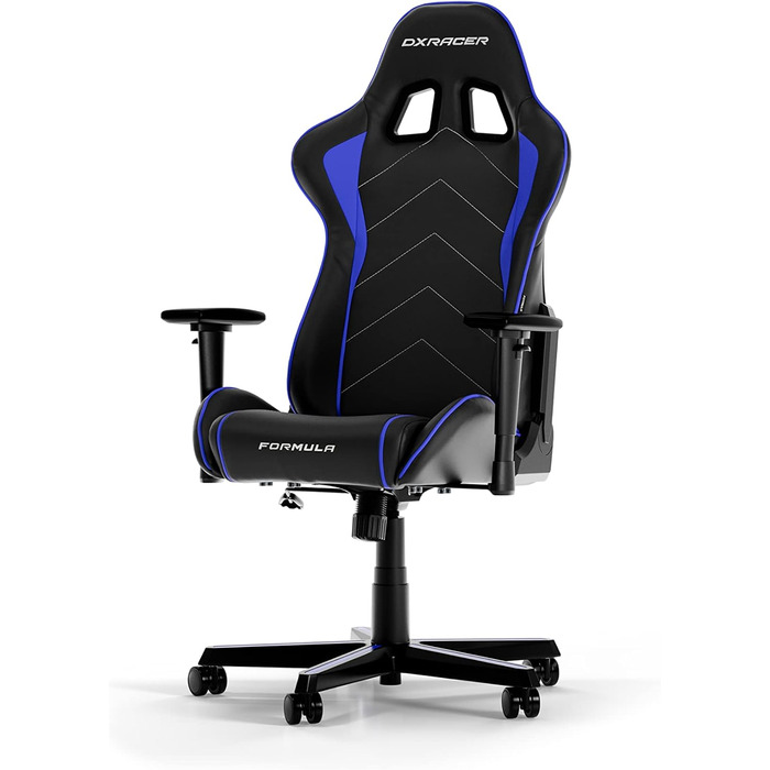 Оригінальне ігрове крісло DXRacer FORMULA L PVC Leather (Чорний/Індиго)