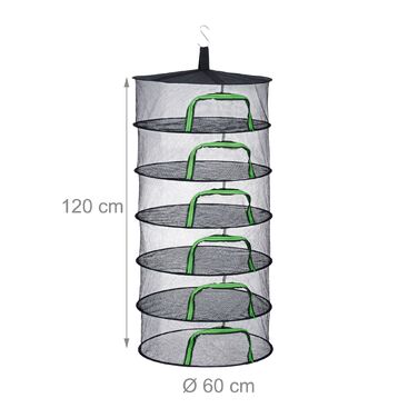 Relaxdays Складана сітка для сушіння білизни (зелена)