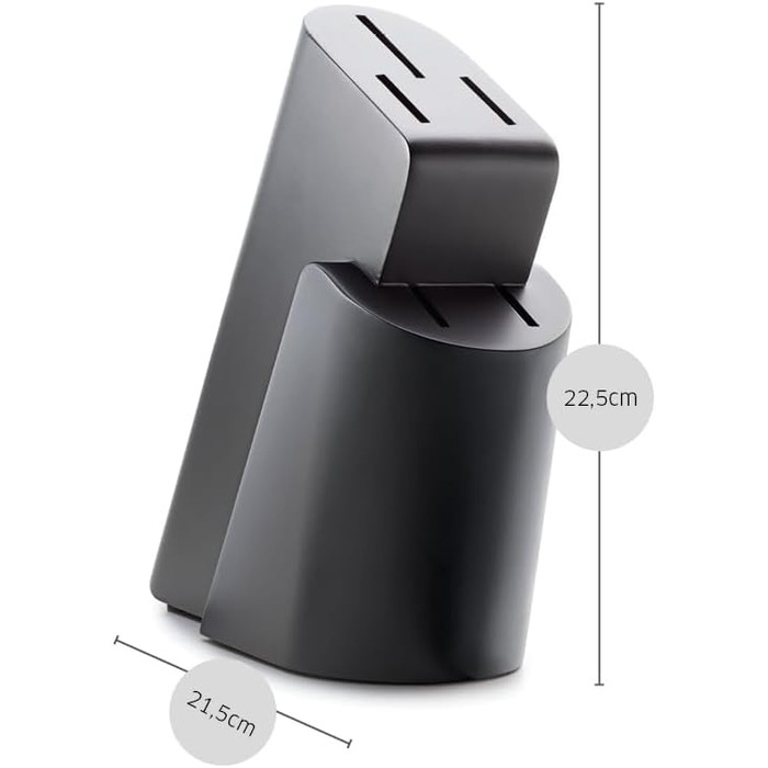 Набір ножів Paul Wirths Eclipse, 5 предметів: ніж для хліба, ніж кухарський, ніж для шинки, ніж універсальний, ніж для очищення | Чорний | Надзвичайно гостре лезо | 37 x 23,5 x 9,5 см