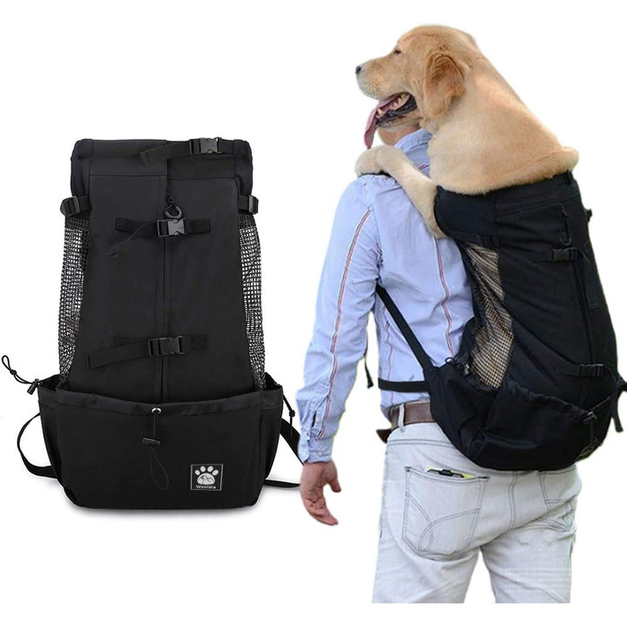 Рюкзак для собак Woolala L чорний