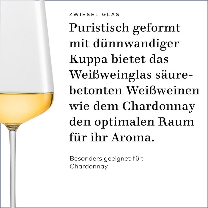 Келих для білого вина Zwiesel Glas Riesling Vervino (2 шт.), кришталь Tritan, зроблено в Німеччині (арт. 122167) (Келих для білого вина Chardonnay (2 шт.))