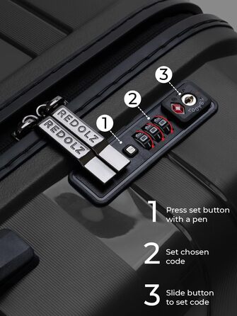 Візок REDOLZ Hard Shell 67см Поліпропілен 4-Дві котушки та TSA (Essentials 10)