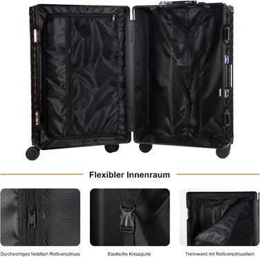 Набір валіз Homelux 3 шт. в сірому корпусі з ABS, M-L-XL, з малюнком 