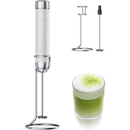 Електричний пінний міксер Maestri House LunaFro 2.0: бездротовий, з регулюванням швидкості та підставкою з нержавіючої сталі