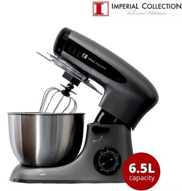 Тістомісильна машина Кухонний комбайн Imperial Collection 8,5 л з нержавіючої сталі та алюмінію (червоний)