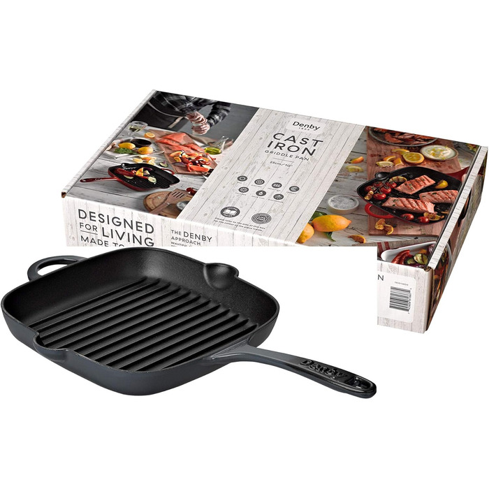 Сковорода-гриль Denby Halo 25 см, чавун