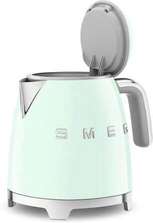 Електричний чайник Smeg KLF05CREU, 0.8 л, зелений, нержавіюча сталь, з індикатором рівня води та захистом від перегріву