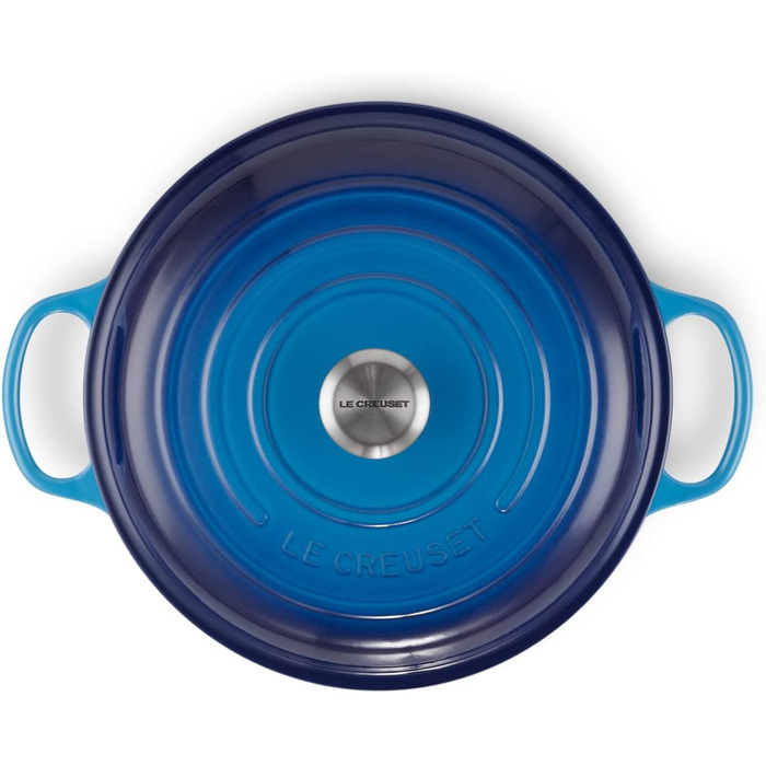 Каструля Le Creuset Signature з чавуну, 30 см, 3.5 л, Azure (Карибський)