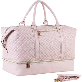 Дорожня сумка, полотняна, велика сумка для вихідних, велика ручна поклажа, чоловіча або жіноча Дорожня сумка, рожева, модна