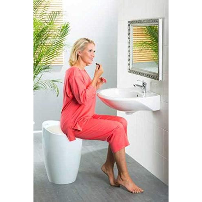 WENKO Candy: табурет для ванної кімнати з місцем для зберігання, 20л, білий