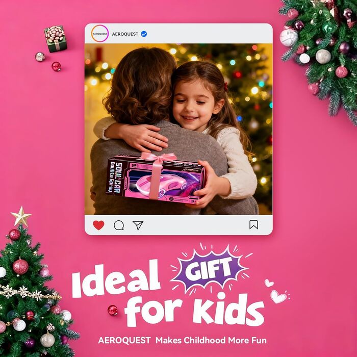 RC Авто на радіокеруванні трюкове, з світлом та розпилювачем, 2.4GHz, рожеве - іграшка для хлопчиків та дівчаток від 6 років