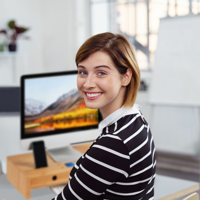 Підставка для монітора Relaxdays з 2 ящиками