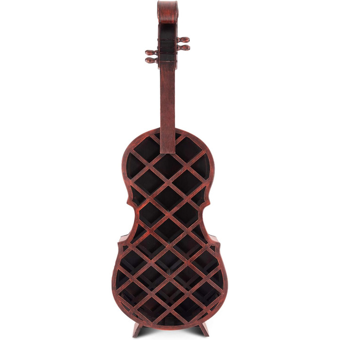 Стеллаж для вина Stradivino на 21 пляшку: дерев'яний винний ретро-стенд, ручної роботи, висота 135 см