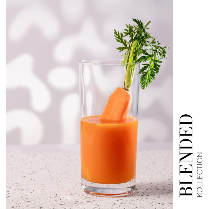 Склянки для напоїв Krosno Longdrink 350 мл, набір 6 шт. Blended – для води, коктейлів, ресторанів, посудомийна машина