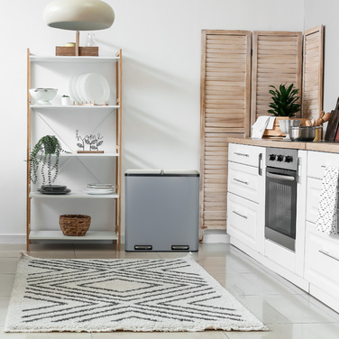 Збирач відходів / Система сортування відходів CLEAN XIII 60L (2x30L) Сталь Сірий hjh ОФІС