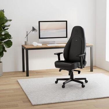 Крісло ігрове Noblechairs ICON Cognac/Schwarz - ергономічне, 150 кг, з подушками