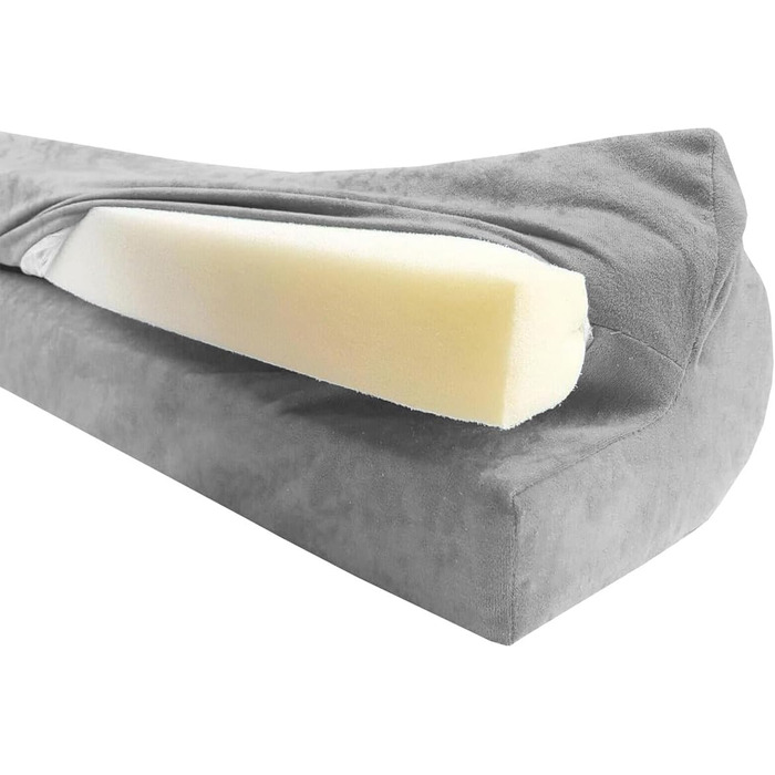 Захист для ліжечка дитячого бортик-подушка від випадання (120 см, сірий)