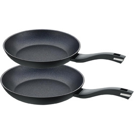 Набір сковорідок Berndes Enduro 2 шт. – 24 см та 28 см – з переробленого алюмінію, для всіх плит, антипригарне покриття 3 шарів, стійке до подряпин, без PFAS