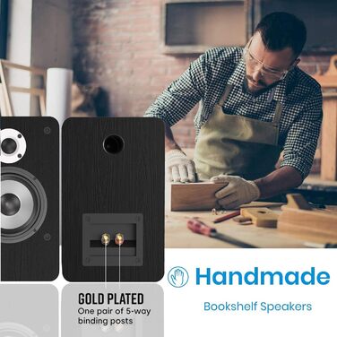 Портативна Bluetooth колонка LONPOO LP-42S: 30W, USB, AUX, 3-дюймовий динамік, дерев'яний корпус