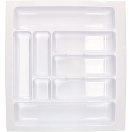 Ящик для столових приладів для висувних ящиків Органайзер для кухонних столових приладів (білий 535x490 мм)
