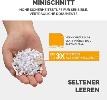 Fellowes Autofeed Aktenvernichter AutoMax 90M: Шредер для паперу з автоподачею, MiniCut (P4), 90 аркушів за 5 хвилин, 17 літрів