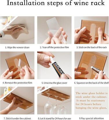 Набір тримачів для келихів Vaisoeny (4 шт.), сірий колір. Підійде для кухні та бару.