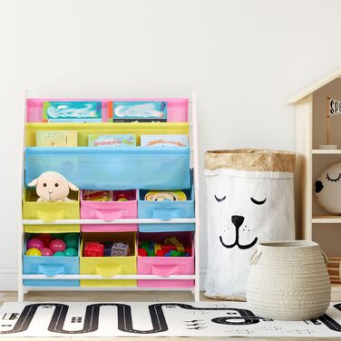 Поличка Relaxdays для дитячих речей з коробками