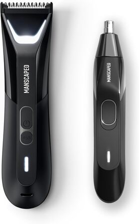 Набір для догляду за тілом MANSCAPED® The Perfect Duo 5.0: тример для тіла Rasenmäher® 5.0 ULTRA та тример для носа та вух Weed Whacker® 2.0