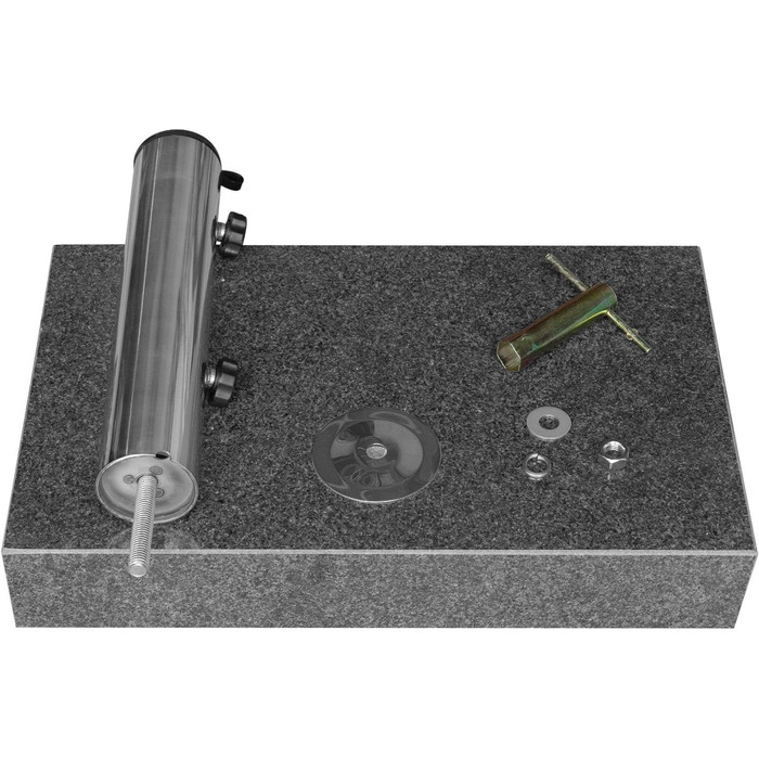 Підставка для парасольки Anndora Granit 25 кг, темно-сіра, для балкона, діаметр стієна до 48 мм