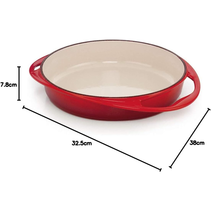 Форма для перевернутого пирога Tatin Le Creuset, чавун, Ø 28 см, 2.6 л, вишня, для всіх типів плит (включно з індукційними)