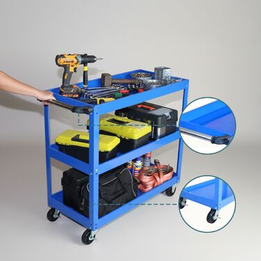 Робочий візок Relaxdays з 3 ящиками