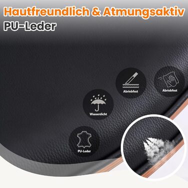 Барний стілець YOUTASTE з вигнутого дерева, 1 шт., 360° обертання, спинка та підніжка, PU-шкіра, для бару, кухні, бістро, білий (чорний)