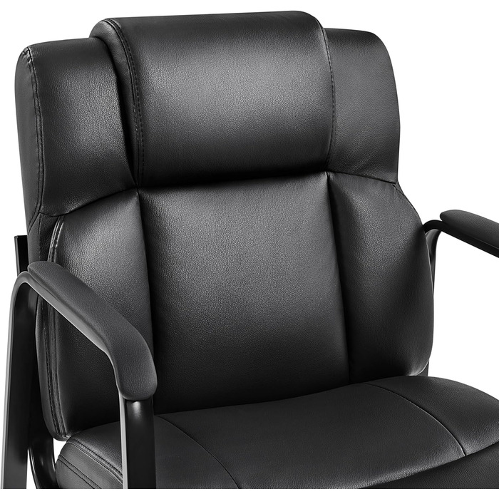 Крісла для офісу та конференцій Yaheetech (4 шт.) - чорні, без роликів