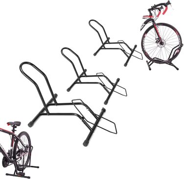 Кріплення для велосипеда Yakimz, велосипедна підвіска, настінні кріплення для велосипеда, для гаража та квартири із захистом рами. (3 шт., підлога кріплення для велосипедів 1)