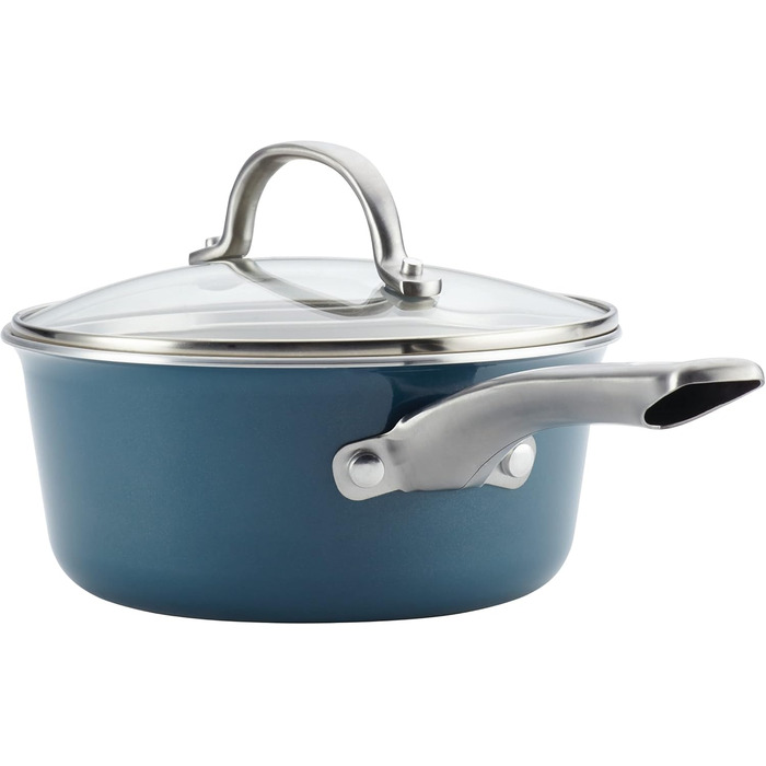 Набір посуду Ayesha Curry Home Collection, 9 предметів, антипригарне покриття, колір Twilight Teal (блакитно-зелений)