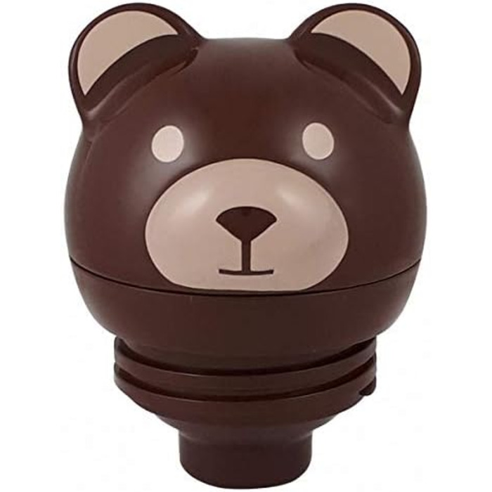 Пластикова вакуумна колба Helios Thermo-Bear з кришкою, що загвинчується 1,0 л (1,0 літра, коричневий)