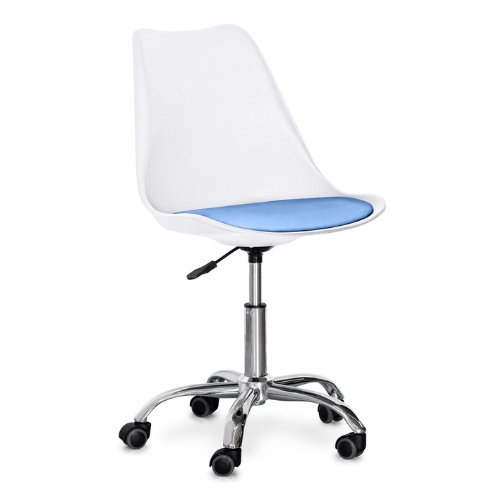 Крісло Hommex Kantri White / Blue (арт. H-231 W / BL MR)