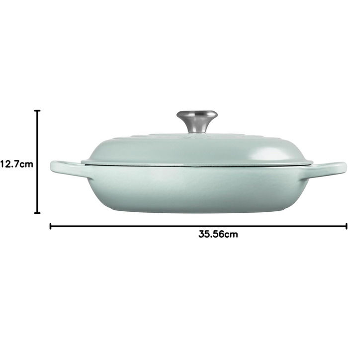 Каструля Le Creuset з емальованого чавуну, 3,5 л, колір 'Морська сіль'