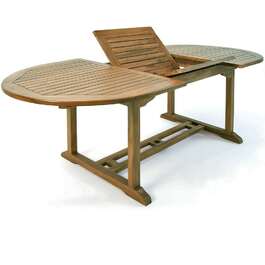 Садовий стіл Vanamo eucalyptus wood 150-200x100x74см сертифікований FSC®