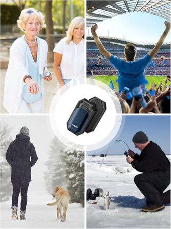 Електричні грілки для рук UNBON, 2 шт. USB, 3 режими нагріву, для спорту та Raynaud's, фіолетові