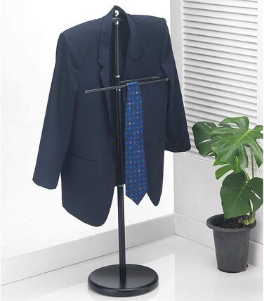 Чоловічий органайзер для одягу CARO-Möbel JÖRG з вішалкою для штанів (чорний)