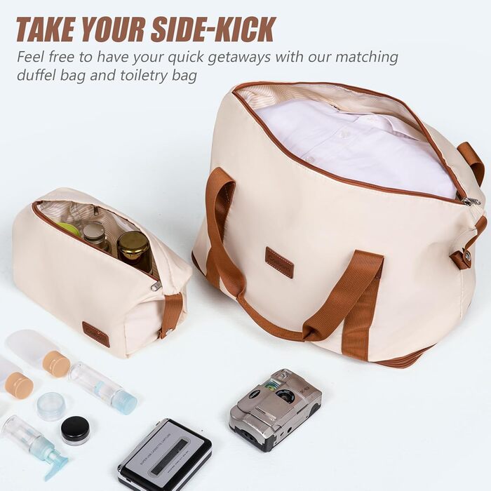 Набір валіз Cosbarn 5 шт. з обертовими колесами (Бежевий)