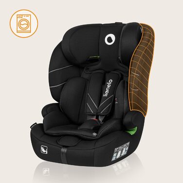 Автокрісло Lionelo Levi One i-Size 76-150 см, Група 1 2 3, Чорний, R129 i-Size